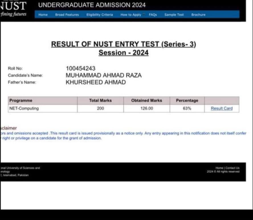 Best tutor for NUST entrance exams sir Hamza